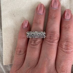 Sterling silver Bali style ring